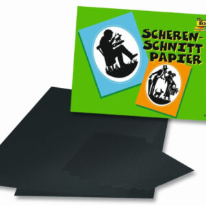 FOLIA     Scherenschnittpapier   35x50cm 07.70301  80g, schwarz