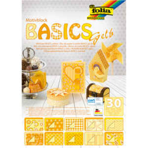 FOLIA     Motivblock Basic 46149     gelb, 30 Blatt