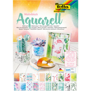 FOLIA     Motivblock 48749     Aquarell, 20 Blatt