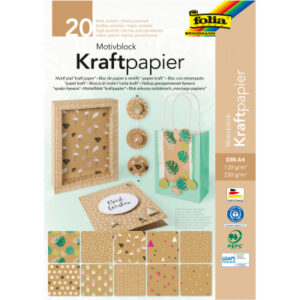 FOLIA     Motivblock 48798     Kraftpapier, Kraftkarton
