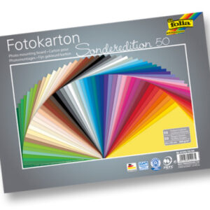 FOLIA     Fotokarton             25x35cm 6125/50 9 300g, ass.