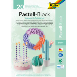 FOLIA     SE Kombi-Block A4 678       pastell, 20 Blatt ass.