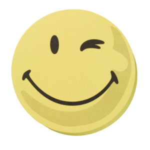 FRANKEN   Moderationskarte UMZ 10 S1 Smile positiv cm9,5cm /gelb