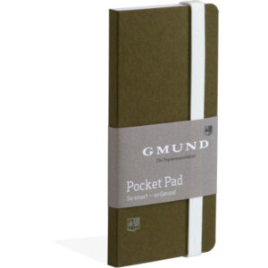 GMUND     Pocket Pad          6.7x13.8cm 38794     olive, blanko       100 Seiten