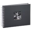 HAMA      Spiralalbum Fine Art 2111      240x170mm,grau 25 Blatt, weiss