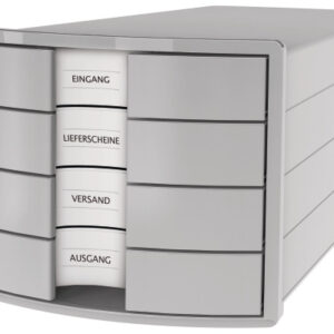 HAN       Schubladenbox IMPULS     A4/C4 1012-11   grau              4 Schubladen