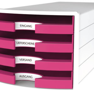 HAN       Schubladenbox IMPULS     A4/C4 1013-56   pink              4 Schubladen