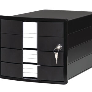 HAN       Schubladenbox IMPULS     A4/C4 1018-13   schwarz           3 Schubladen