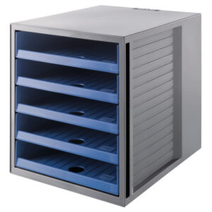 HAN       Schubladenbox KARMA      A4/C4 14018-16  blau, 5 Schubladen