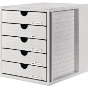 HAN       Systemboxen           5 Fächer 1450-11   lichtgrau/lichtgrau