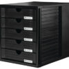 HAN       Systemboxen           5 Fächer 1450-13   schwarz/schwarz