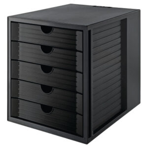 HAN       Schubladenbox Karma      A4/C4 14508-13  schwarz, 5 Schubladen