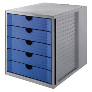 HAN       Schubladenbox Karma      A4/C4 14508-16  blau, 5 Schubladen