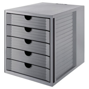 HAN       Schubladenbox Karma      A4/C4 14508-18  grau, 5 Schubladen