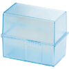 HAN       Karteibox                   A7 977-64    transp./blau, für 300 Karten