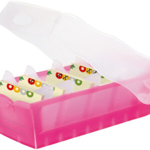 HAN       Karteibox Croco             A8 997-613   pink            9.7x6.7x19.1cm