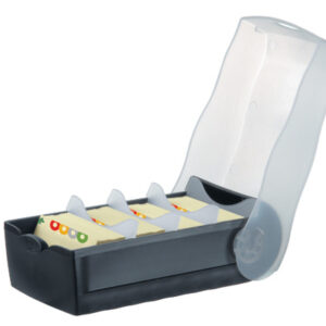 HAN       Karteibox Croco             A8 998-633   schwarz         9.7x6.7x19.1cm