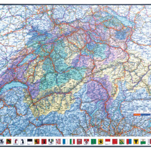 HANSA     Schreibunterlage DE/FR 41-6020.0 GeoPad Schweiz 65x50cm