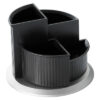 HELIT     Stifteköcher         150x112mm H6220599  schwarz/silber