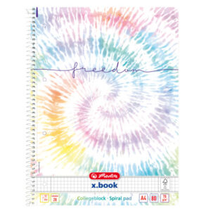 HERLITZ   Spiralblock        A4, 70 g/m2 50044115  New Batik Freedom  kariert 5mm