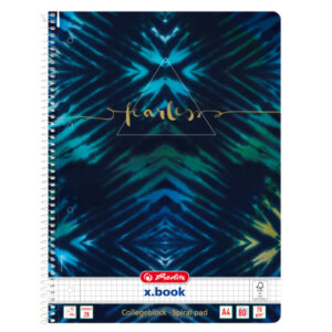 HERLITZ   Spiralblock        A4, 70 g/m2 50044153  New Batik Fearless kariert 5mm