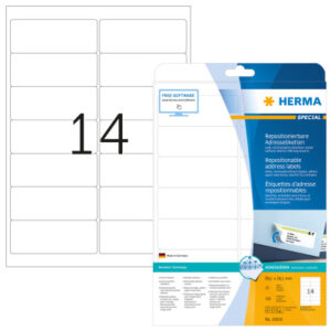 HERMA     Etiketten 10016 10016     99.1x38.1mm abl. 350Stk. 25 B