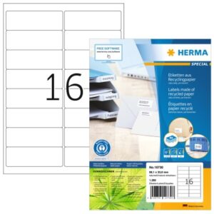 HERMA     Etiketten          99.1x33.8mm 10730     recycling           1280 Stück