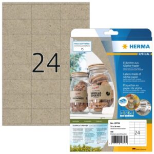 HERMA     Etiketten           70 x 36 mm 10753     aus Silphie-Papier   480 Stück