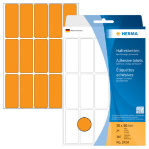 HERMA     Etiketten              20×50mm 2414      orange               360 Stück