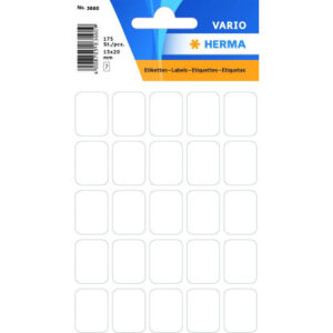 HERMA     Etiketten              15×20mm 3660      weiss                175 Stück