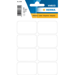 HERMA     Etiketten              25×40mm 3690      weiss                 56 Stück