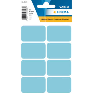 HERMA     Etiketten              25×40mm 3693      blau                  40 Stück