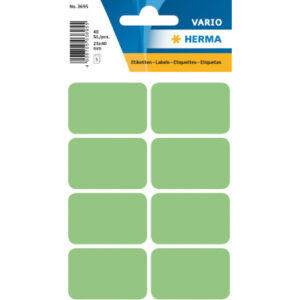 HERMA     Etiketten              25×40mm 3695      grün                  40 Stück