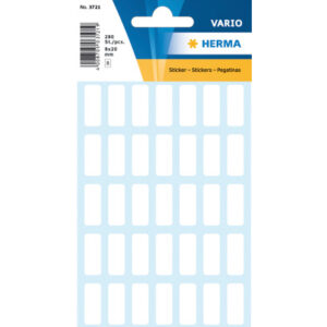 HERMA     Haftetiketten Vario     8x20mm 3721      weiss                280 Stück