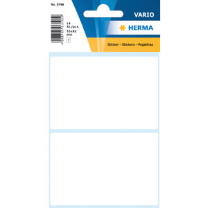 HERMA     Etiketten              55×82mm 3758      weiss                 14 Stück