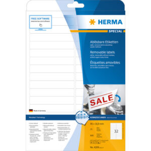 HERMA     Etiketten SPECIAL    96x16.9mm 4209      weiss,non-perm. 800 St./25 Bl.