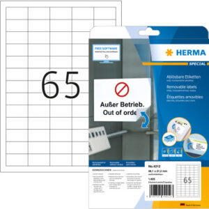 HERMA     Etiketten Special    38×21,2mm 4212      Preis-Etiketten     1625 Stück