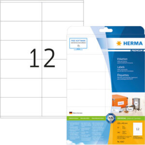 HERMA     Etiketten Premium     105x48mm 4363      weiss                300 Stück
