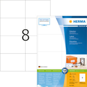 HERMA     Universal-Etiketten   105x74mm 4626      weiss       1600 St./200 Blatt