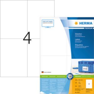 HERMA     Universal-Etiketten  105x148mm 4627      weiss        800 St./200 Blatt