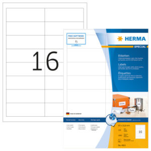 HERMA     Etiketten Special    97×33,8mm 4815      weiss               1600 Stück