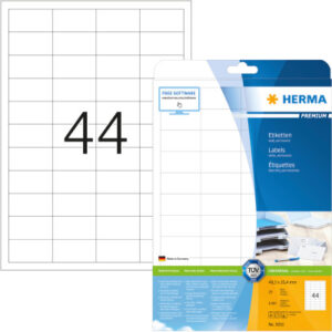 HERMA     Etiketten Premium  48,3×25,4mm 5051      weiss               1100 Stück