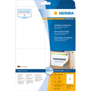 HERMA     Etiketten SPECIAL    105x148mm 5082      weiss,non-perm. 100 St./25 Bl.