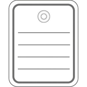 HERMA     Stückwaren Anhänger    40×50mm 6820      weiss ohne Faden    1000 Stück