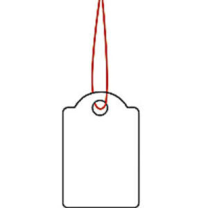 HERMA     Hängeetiketten         15x24mm 6902      roter Faden         1000 Stück
