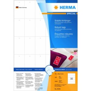 HERMA     Special Anhänger     35x59,4mm 8046      weiss               3000 Stück