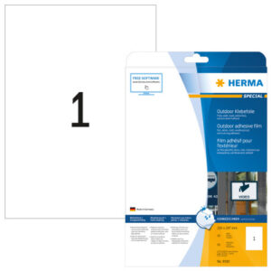 HERMA     Outdoor Etikett.PP   210x297mm 9500      weiss          10 St./10 Blatt
