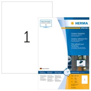 HERMA     Outdoor Etiketten           A4 9501      weiss                 50 Stück