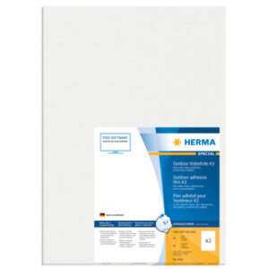 HERMA     Folienetiketten      297x420mm 9544      weiss,PP matt   40 Stk./40 Bl.