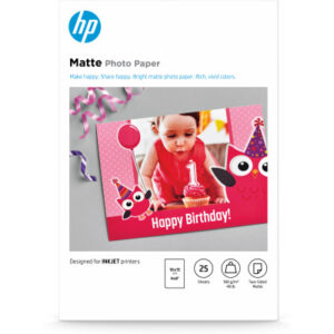 HP        HP Matte Photo Paper   10x15cm 7HF70A    InkJet, 180g          25 Blatt